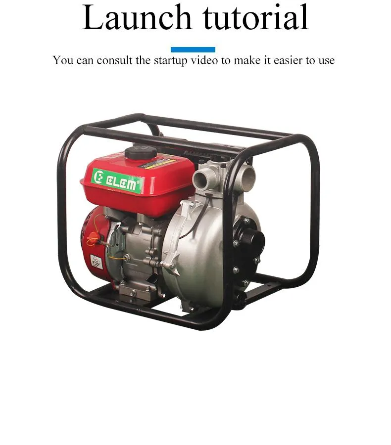 Instrucciones de operación de bomba de agua de gasolina