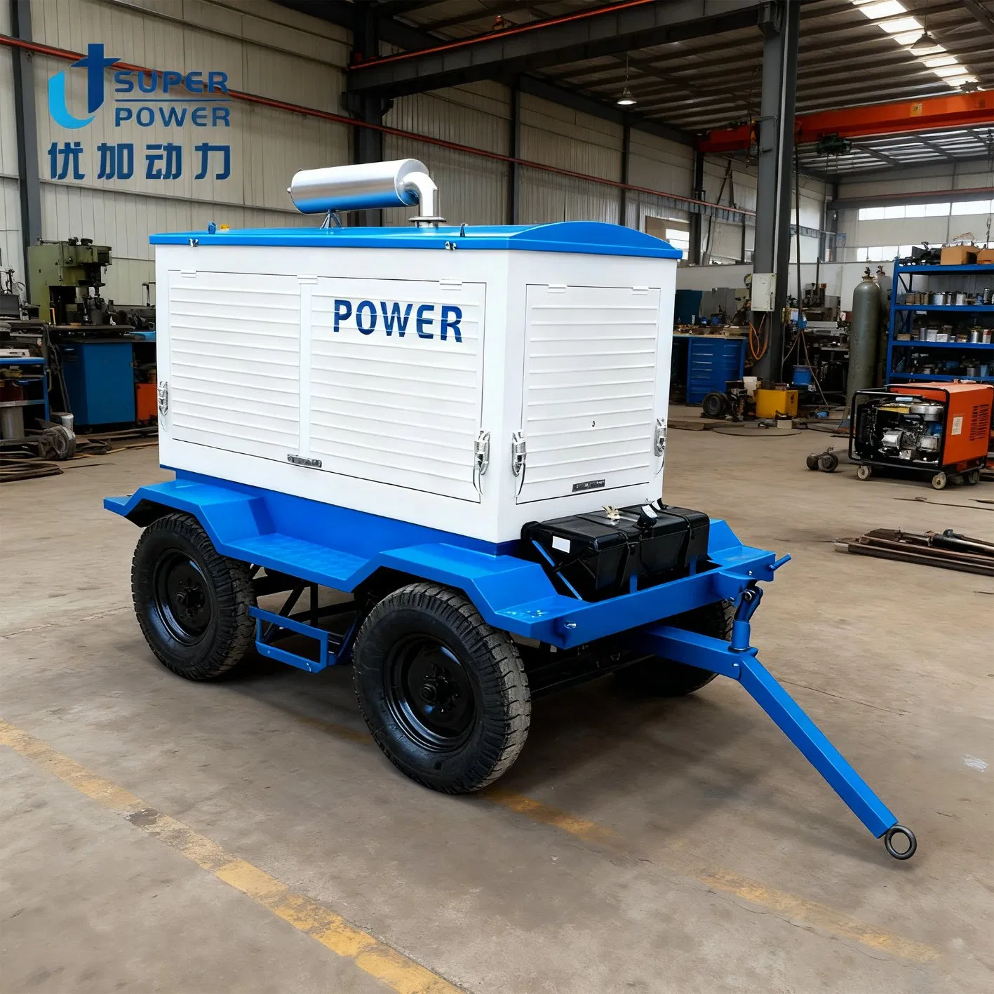Generador de motor diésel móvil remolcable certificado por ISO CE 100-1000kVA