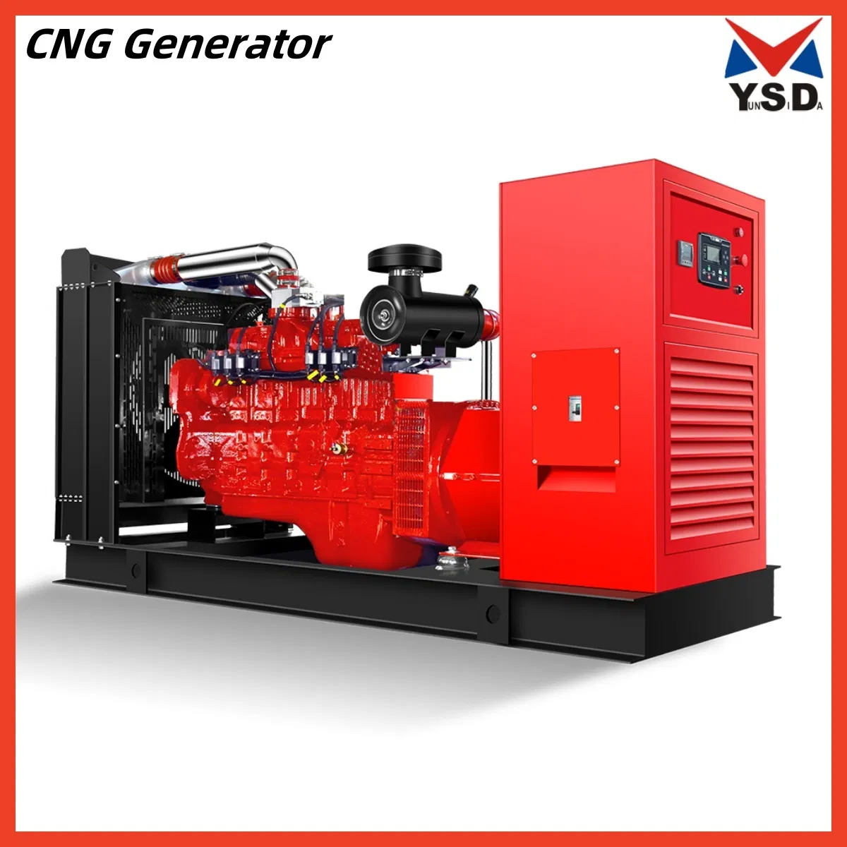 Generador de Emergencia Silencioso de Tipo Dual de Combustible Fiable y Asequible 50/60Hz 1500rpm para Planta de Energía de Gas de Madera, LNG, CNG, LPG y Diésel para Biomasa y Biogás
