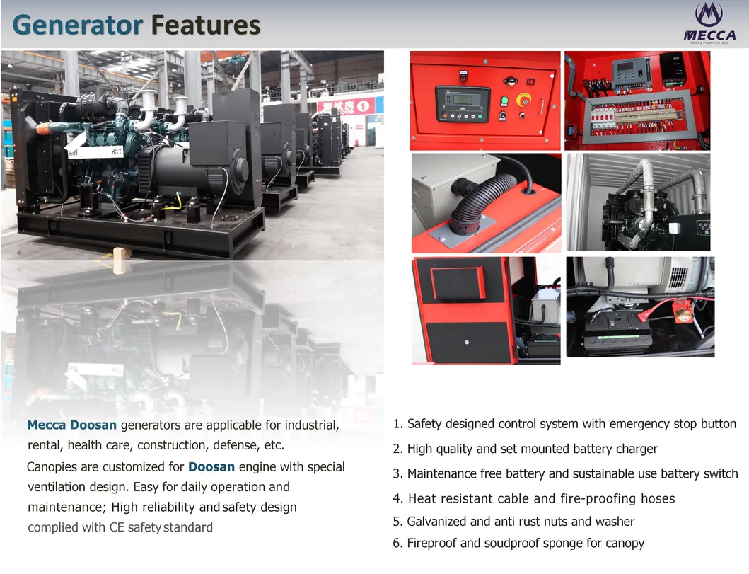 500kw Trailer Mounted Towable Mobile Trolley Cummins/Perkins Diesel Generator Set