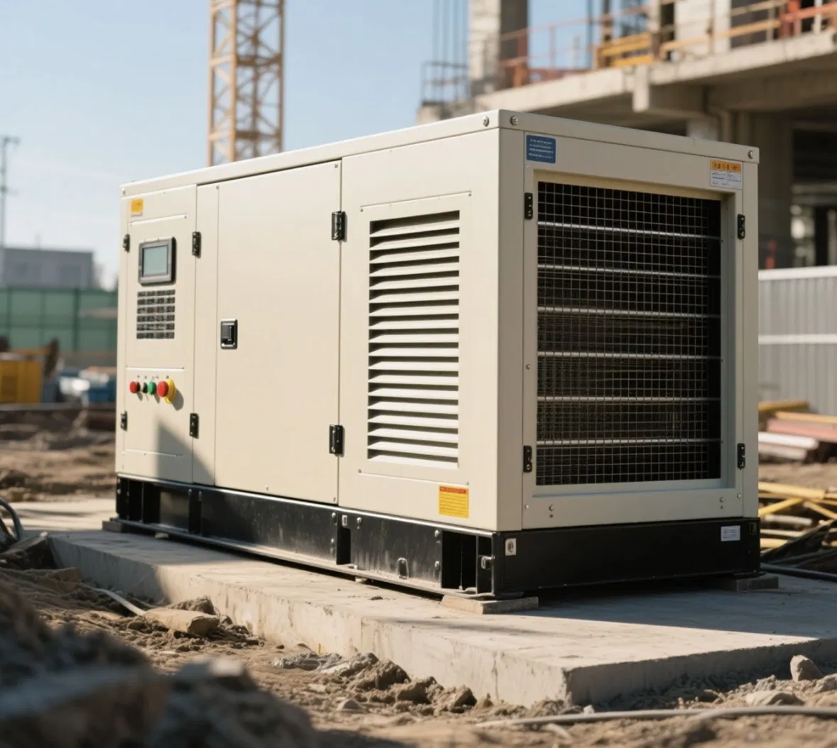 520kw El grupo electrógeno diésel silencioso remolcable es móvil, refrigerado por agua y de alta presión con riel común