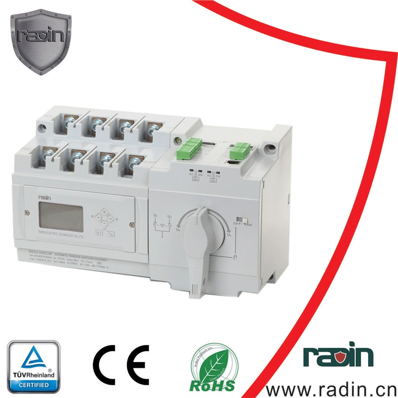 RDS3-250 Interruptor de Transferencia Automática Inteligente, Interruptor de Cambio Inteligente (ATS)