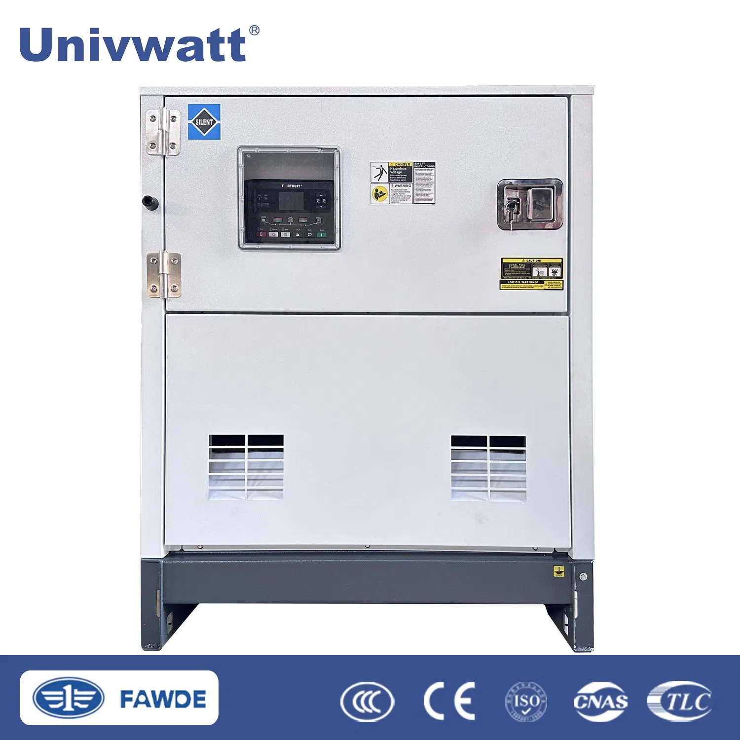 Univwatt 16kw / 20kVA Generador Diesel de Alta Calidad y Silencioso Fawde Prime Power