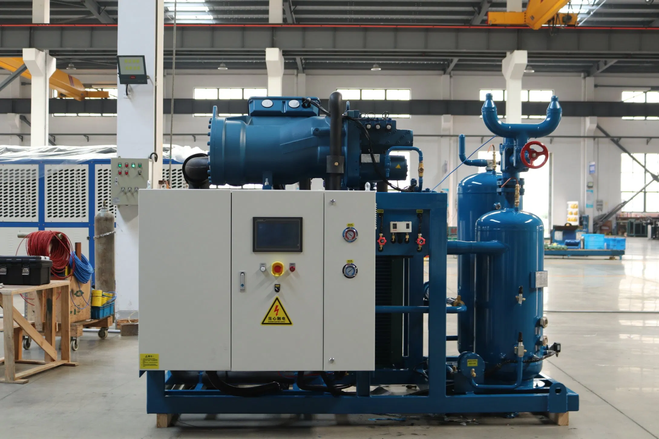 Equipo de refrigeración para la cadena de frío con compresor de tornillo Frascold