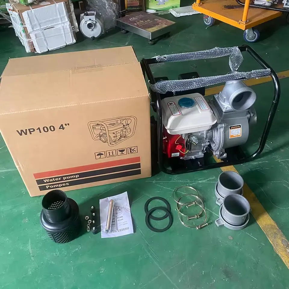 Bomba de agua agrícola de gasolina autocebante de alta presión y gran potencia Wp20/Wp30/Wp40