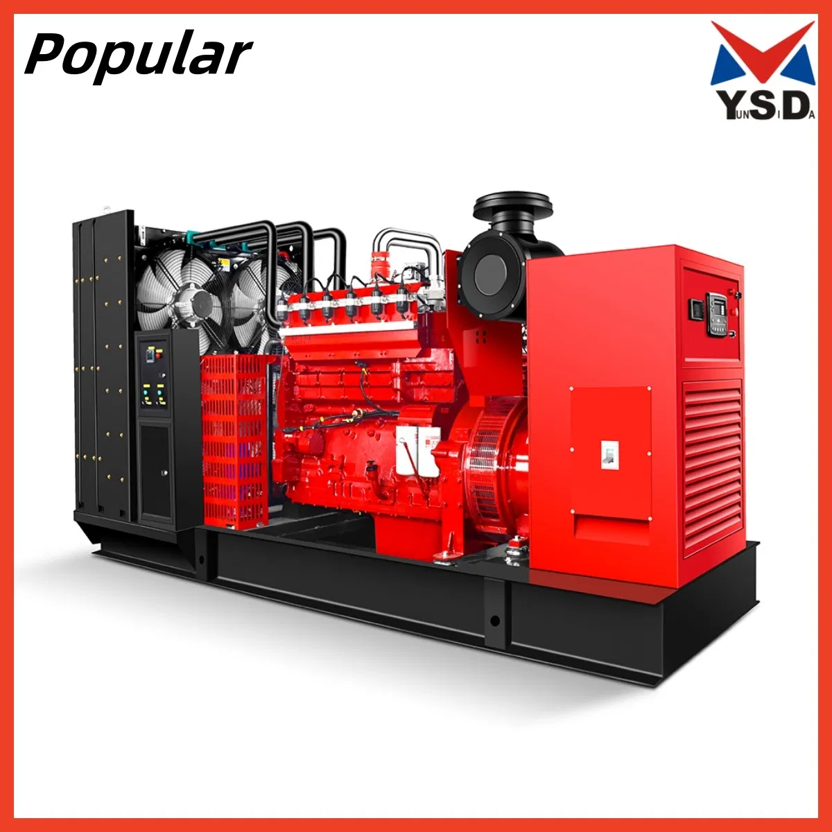 350kw Generador de Gas de Doble Combustible de Alta Eficiencia Biogás Gas Natural/Hidrógeno Nitrógeno Biomasa/LNG/CNG/LPG Tipo Silencioso Generador de Gas de Diesel Gas de Madera Generador de Gas de Aguas Residuales Gas de Coke
