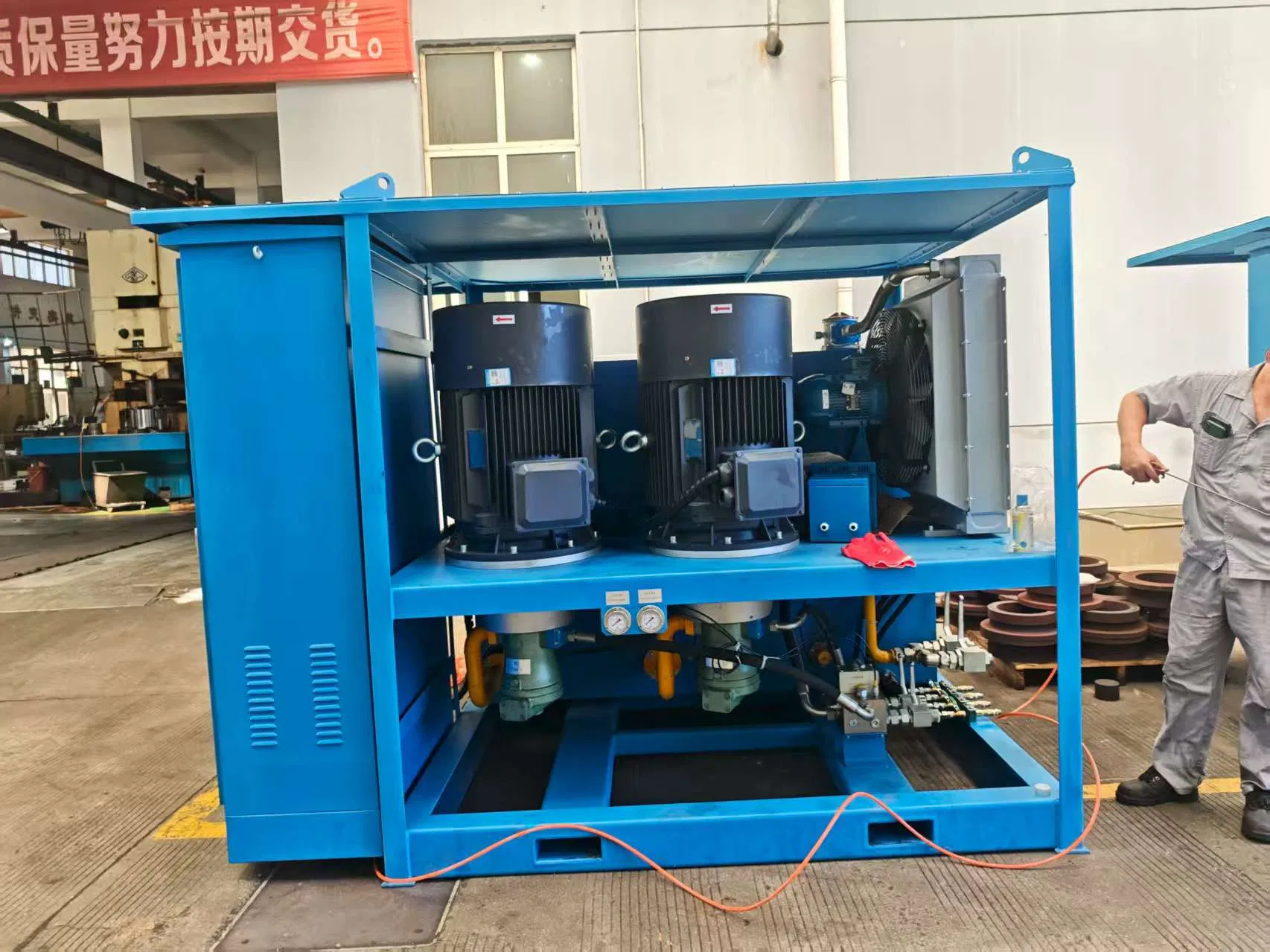 Bomba de aceite de tensión eléctrica de alta presión pretensada, unidad de potencia hidráulica de alta venta