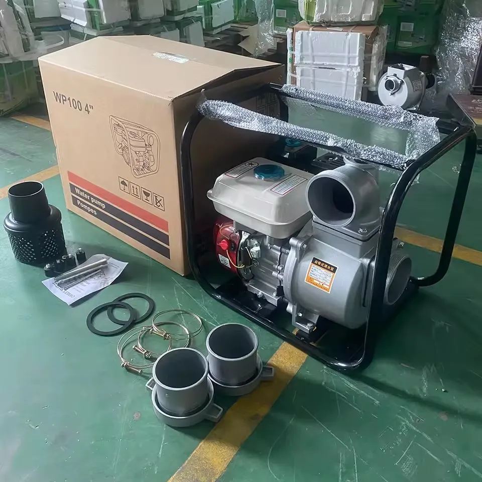 Bomba de agua agrícola de gasolina autocebante de alta presión y gran potencia Wp20/Wp30/Wp40