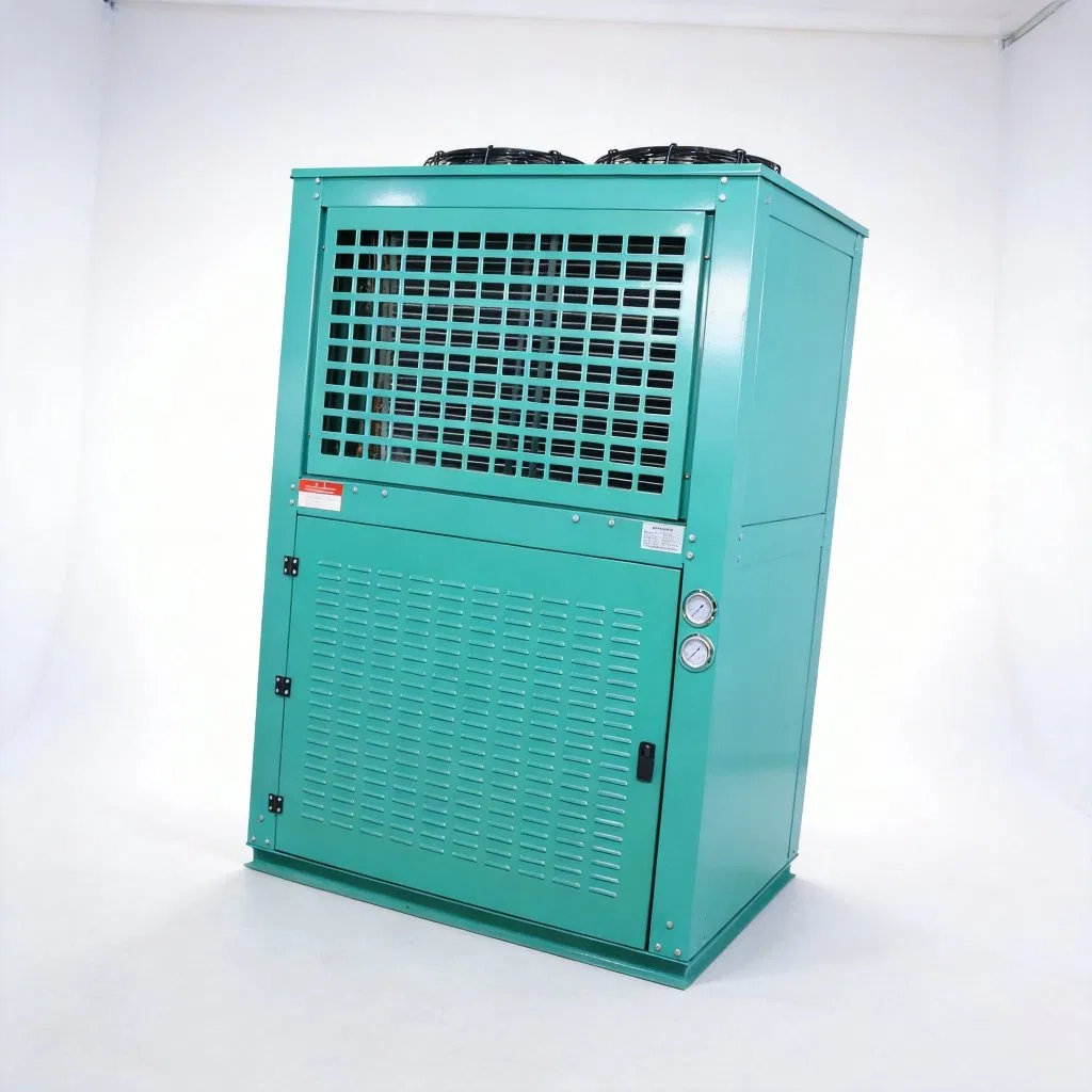 Equipo de refrigeración de alta elevación con separador de aceite para cámaras frías de larga tubería