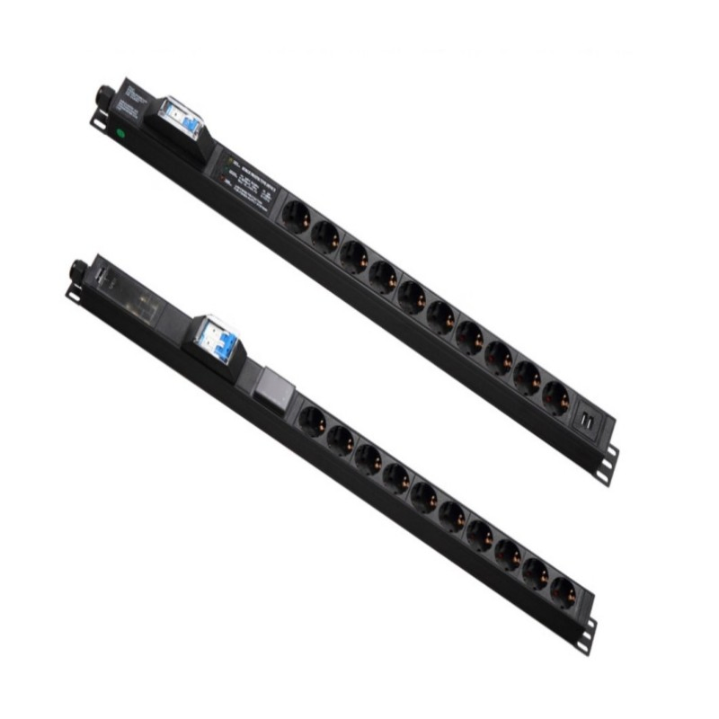 Monitoreo y Control Remoto Inteligente Medidor LCD PDU Personalizable 63A Unidad de Distribución de Energía PDU Pesada