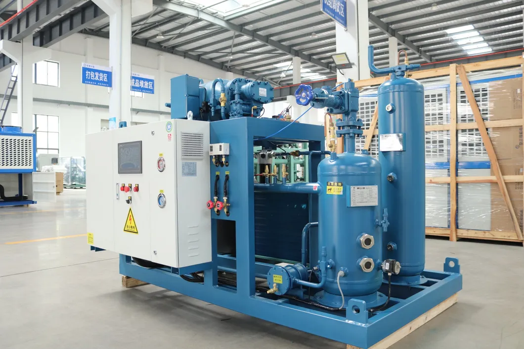 Equipo de refrigeración para la cadena de frío con compresor de tornillo Frascold