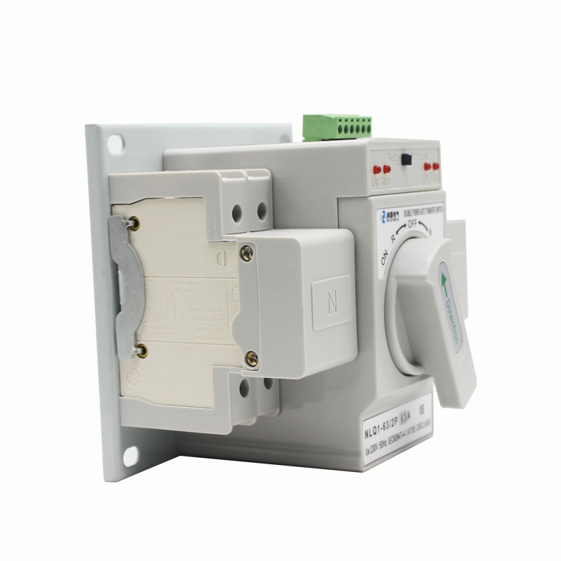 Controlador de Interruptor de Transferencia Automática de Generador de Cambio de Energía Dual de Fase Simple Inteligente 2p