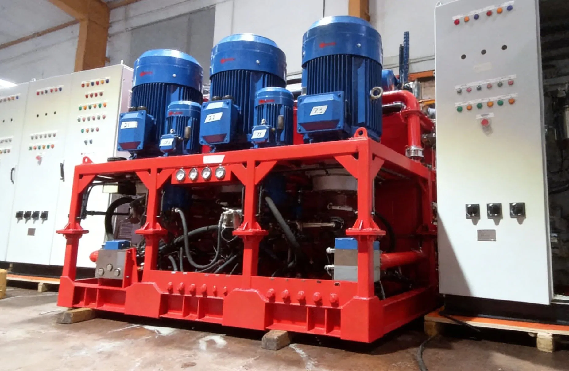 Unidad de Potencia Hidráulica Avanzada con 3 X90 Kw de Capacidad del Paquete de Potencia
