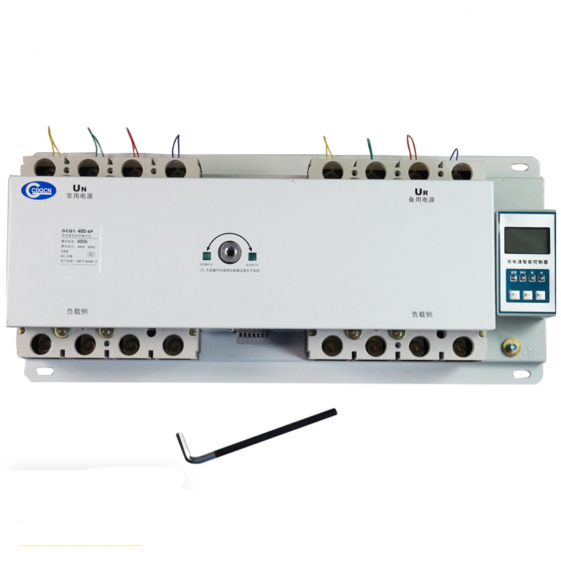 400A ATS Inteligente 4p Interruptor de Transferencia Automático de Doble Alimentación con Alarma