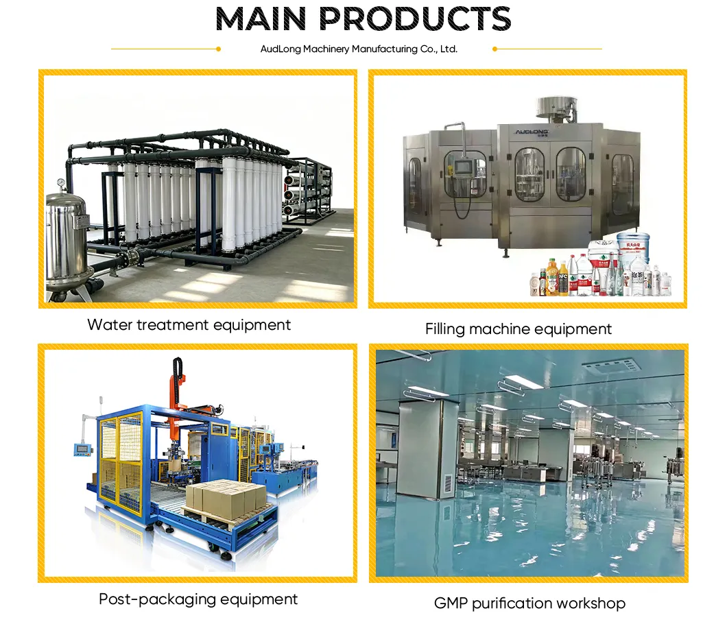 Línea de producción de principales productos de tratamiento de agua