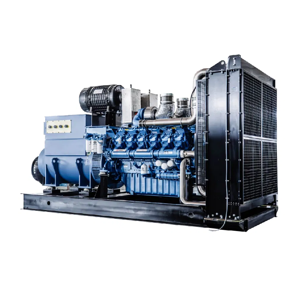 1000kw Generador diésel de marco abierto compatible con aceite combustible pesado para planta de energía en mina remota de potencia primaria