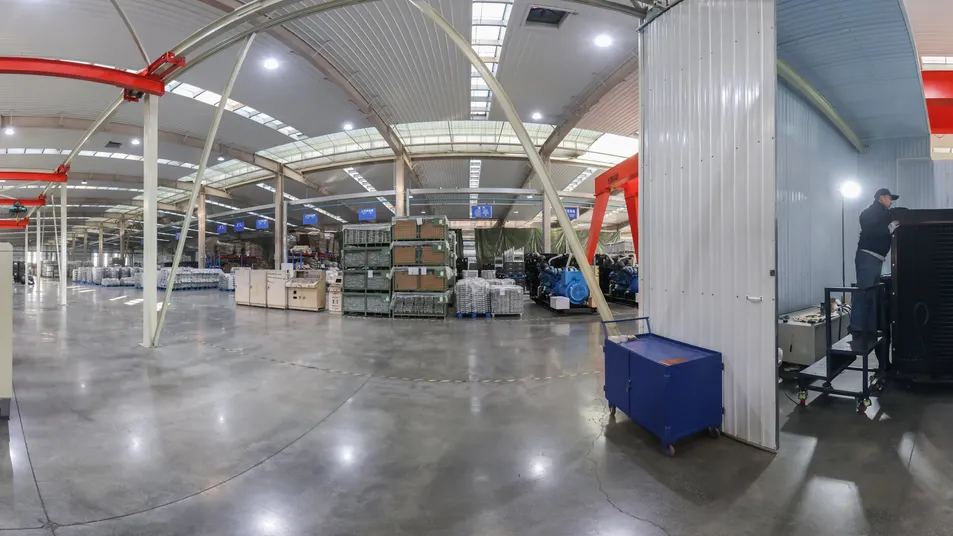Equipo generador diésel silencioso para reserva de energía en edificios comerciales