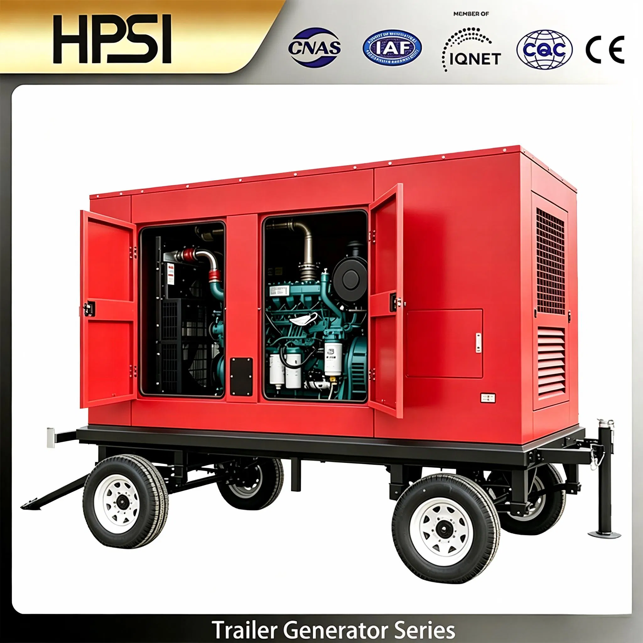 375kVA 50Hz Generador Móvil Con Diseño Remolcable para Suministro de Energía al Aire Libre