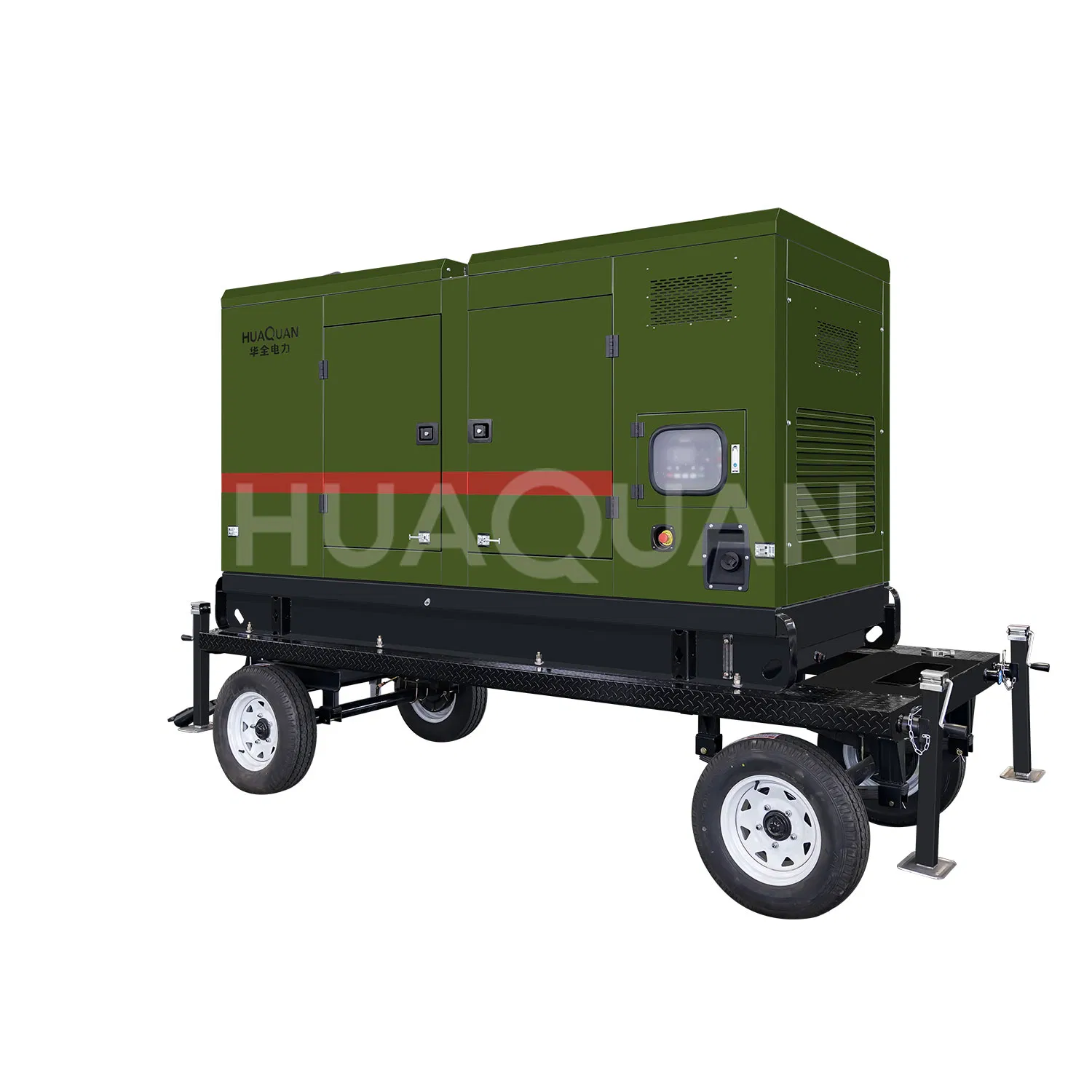 Generador Diesel Móvil 160kVA 125kw Grupo Electrógeno Silencioso Remolcable