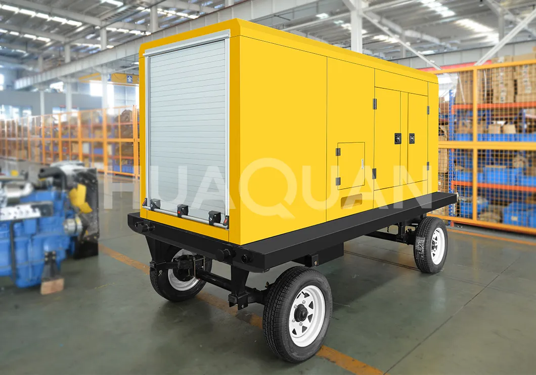 Generador Diesel Móvil 160kVA 125kw Grupo Electrógeno Silencioso Remolcable