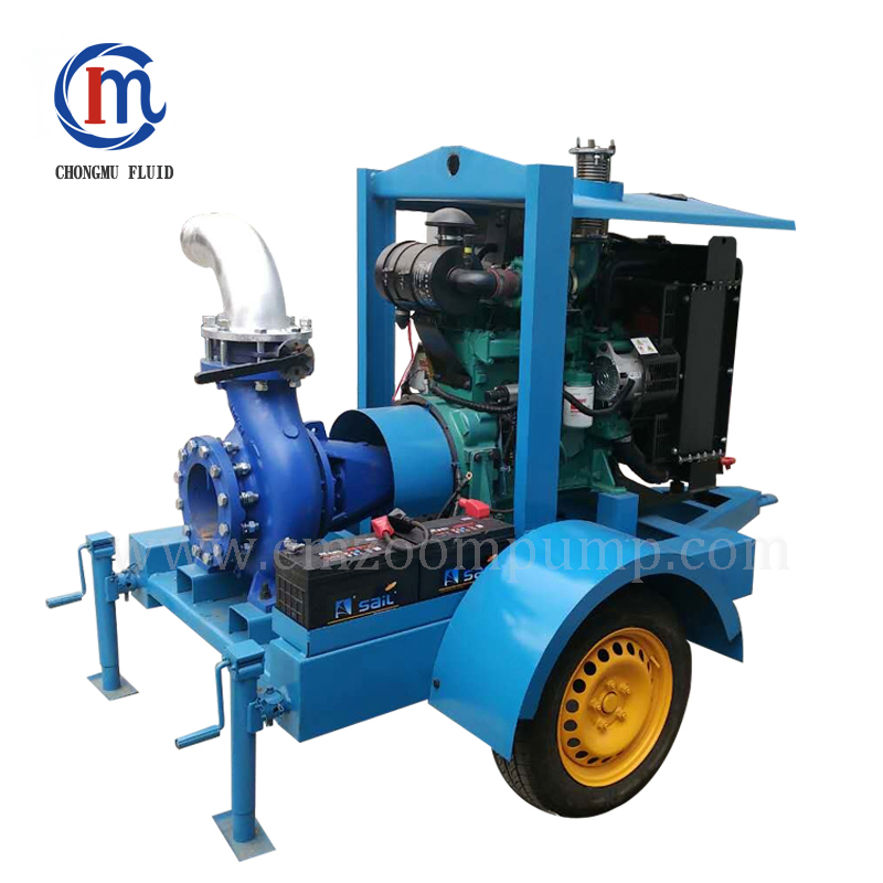 Motor eléctrico de serie, motor diésel, bomba de agua de succión axial de un solo estado, química, agricultura, hierro fundido, acero inoxidable, centrífuga, riego agrícola