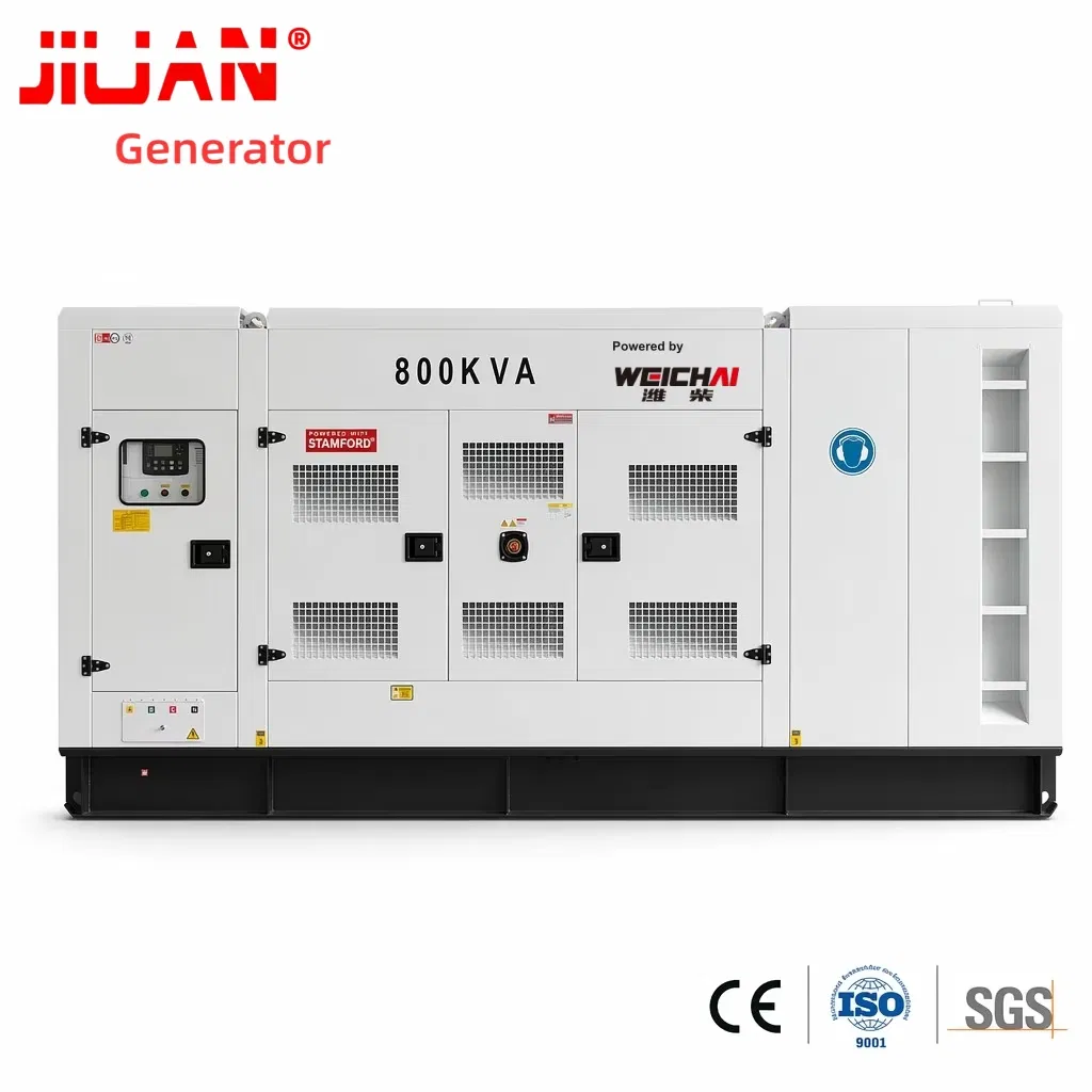 Generador Silencioso Weichai Baudouin de Tres Fases 8m33D800e200 640kw 800kVA 900kVA 1000kVA 1MW para un Sistema Híbrido de Mini Red