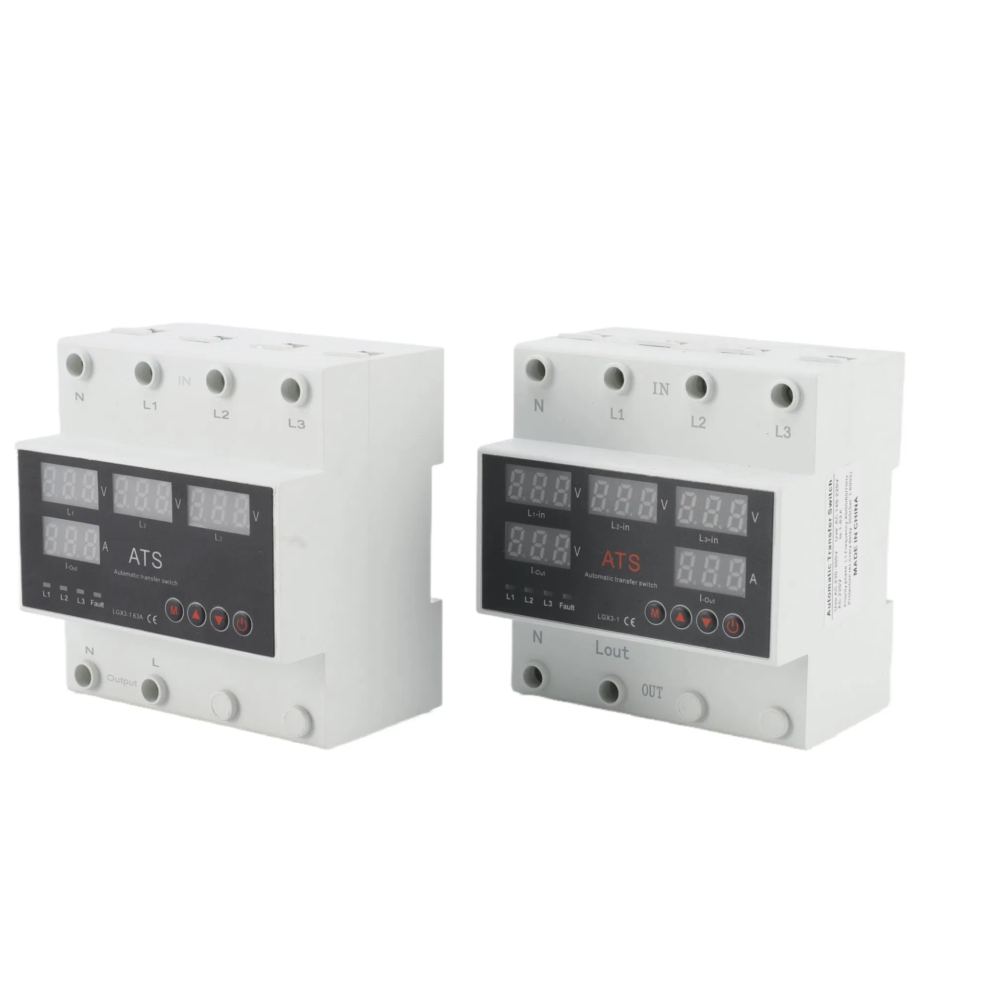 Interruptor de Transferencia Automática Trifásico Inteligente con Monitoreo de Voltaje y Corriente