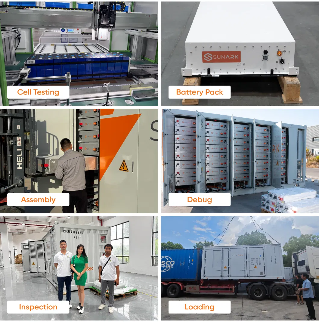 Instalaciones de la fábrica de almacenamiento de energía