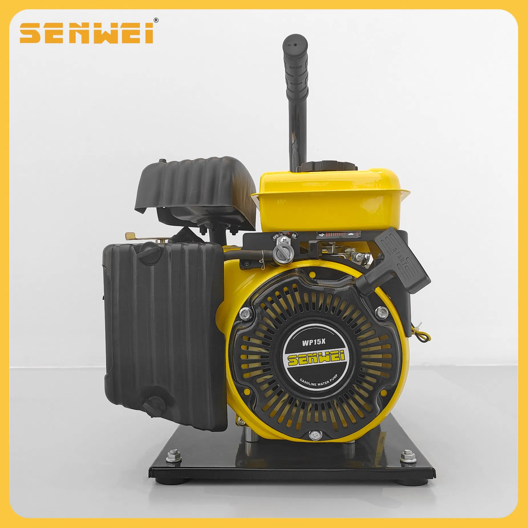 Senwei Wp15X Fábrica de Hogar Barco Agricultura Mina Construcción Uso Industrial Agrícola Irrigación Bomba de Agua de Gasolina de Gran Caudal Elevación Alta