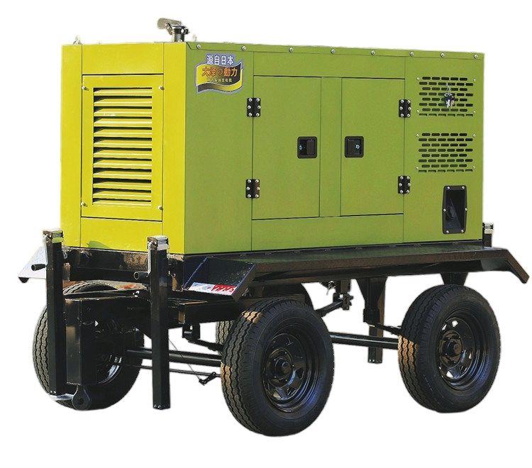 136kw 170kVA El grupo electrógeno diésel silencioso remolcable es móvil, de bajo ruido y refrigerado por agua