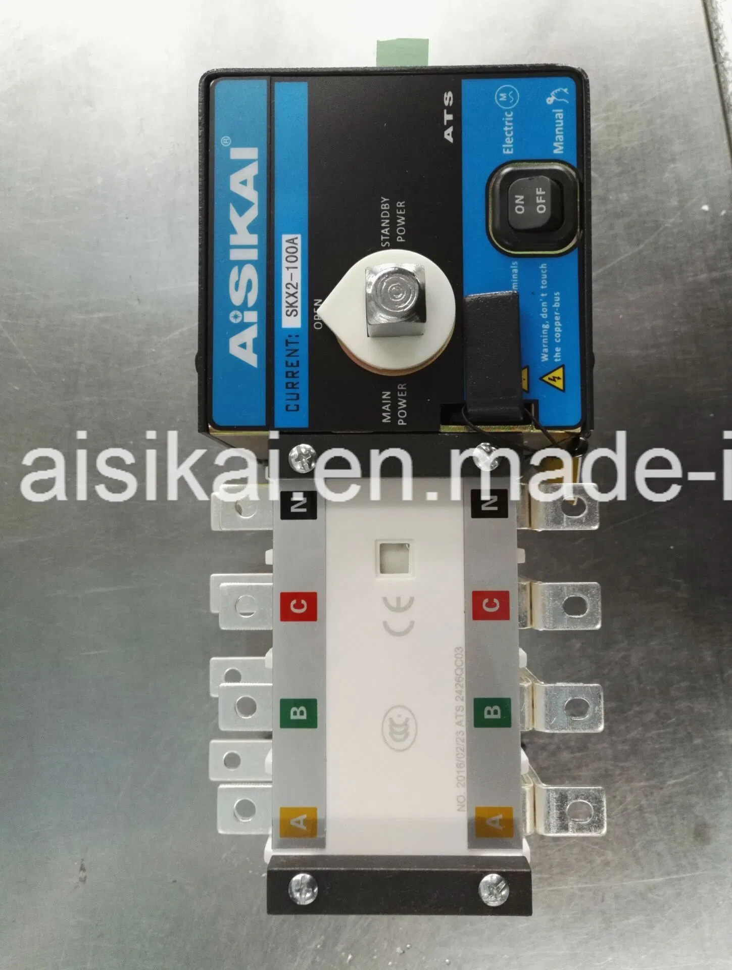 Interruptor de Transferencia Automático Inteligente 1600A con 380V CE, CCC, ISO9001
