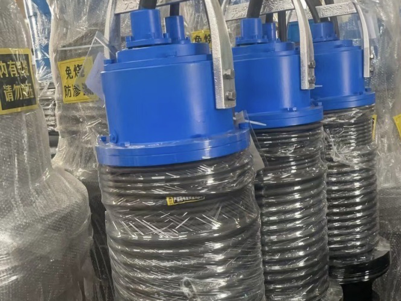 Bomba sumergible de flujo axial de alta presión, bomba de agua para riego agrícola y drenaje, bomba sumergible de aguas residuales con alta elevación