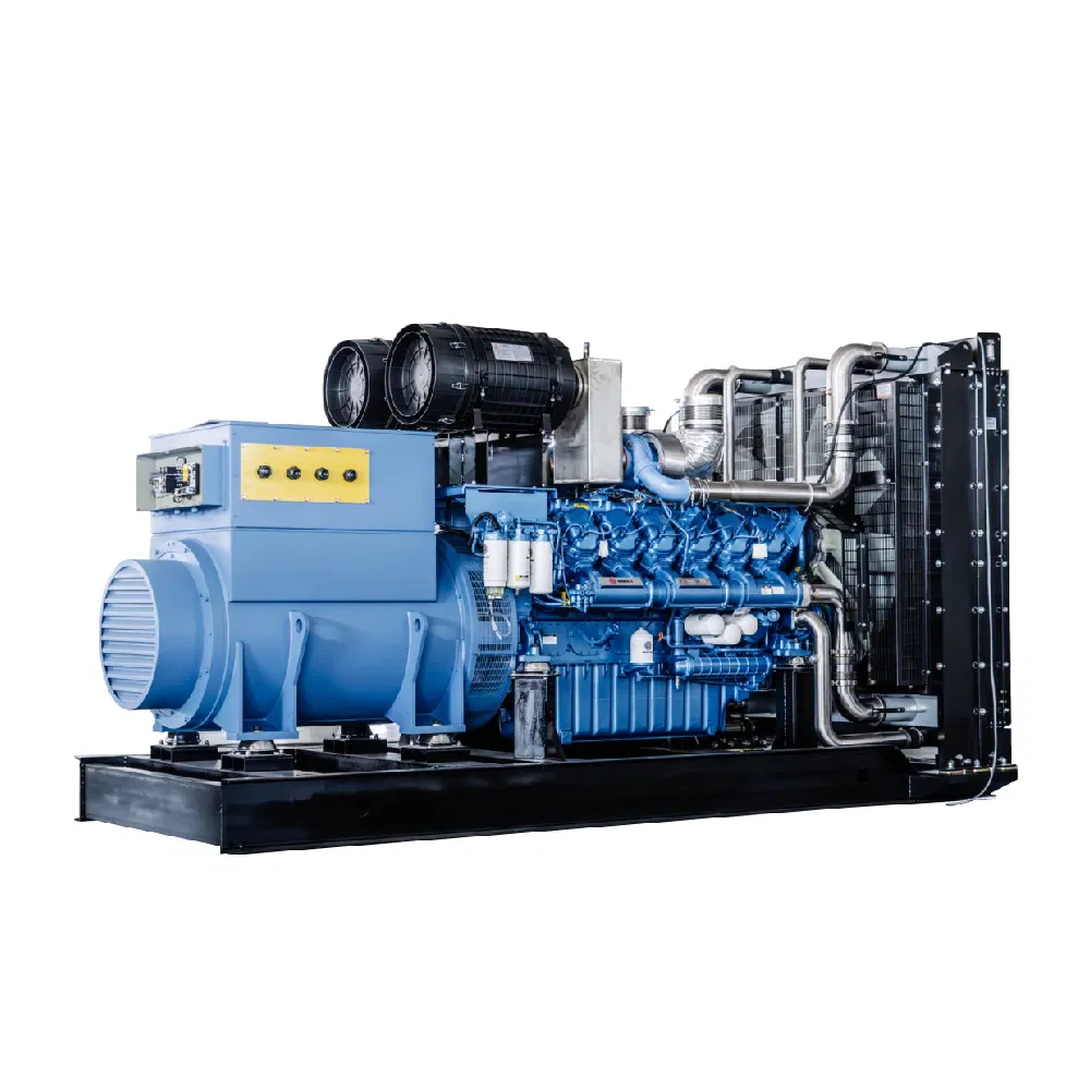 1000kw Generador diésel de marco abierto compatible con aceite combustible pesado para planta de energía en mina remota de potencia primaria