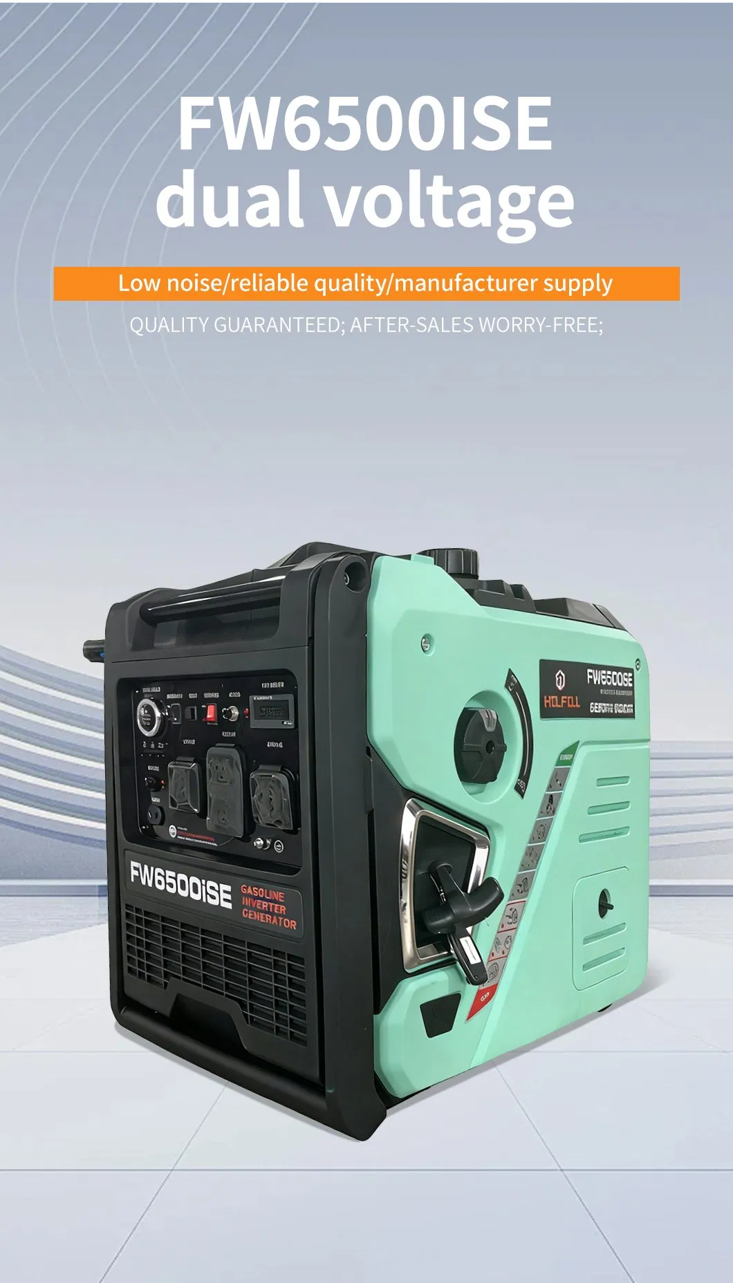 Generador Inversor de Potencia Silencioso para Casa de Combustible Doble Gasolina/LPG Eléctrico 5000W 5kw 5.25kw