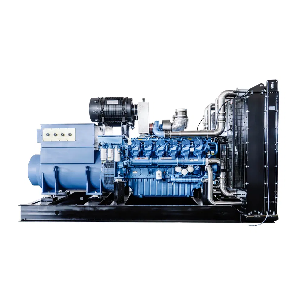 1000kw Generador diésel de marco abierto compatible con aceite combustible pesado para planta de energía en mina remota de potencia primaria