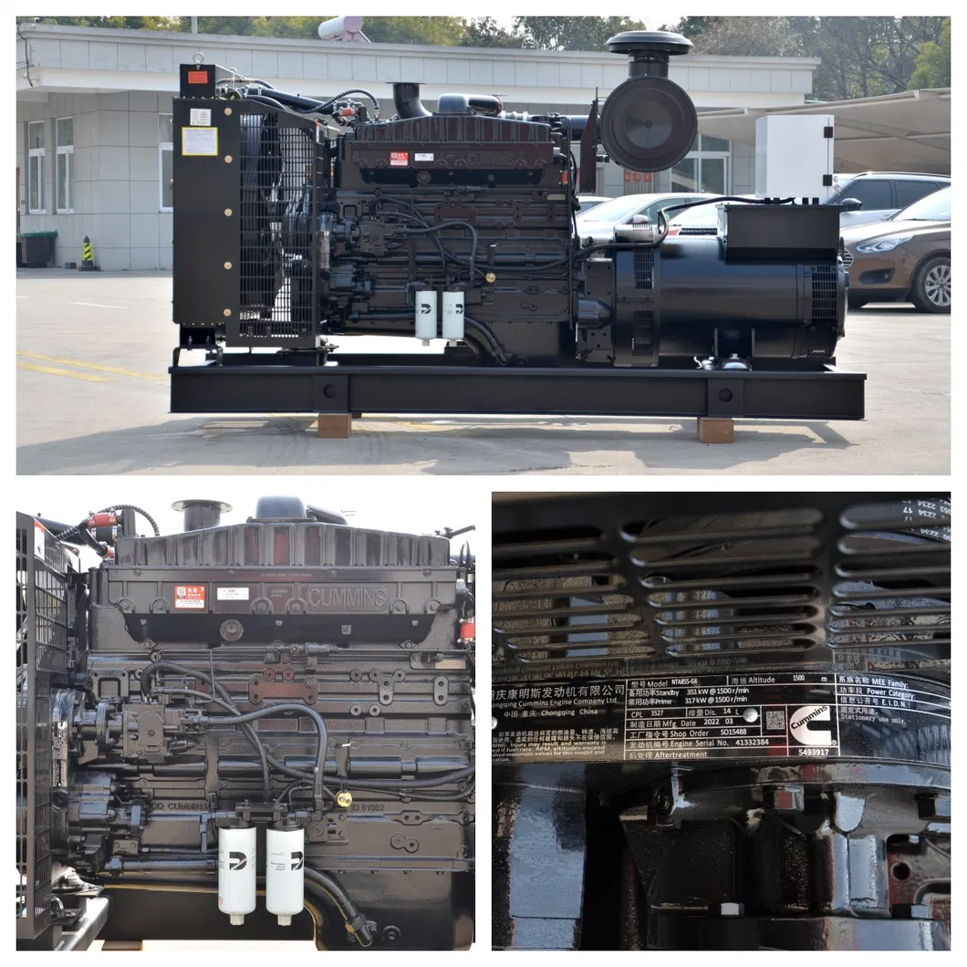 Generador Silencioso de Doble Combustible 400kVA Conjunto Generador Autoalimentado con CE