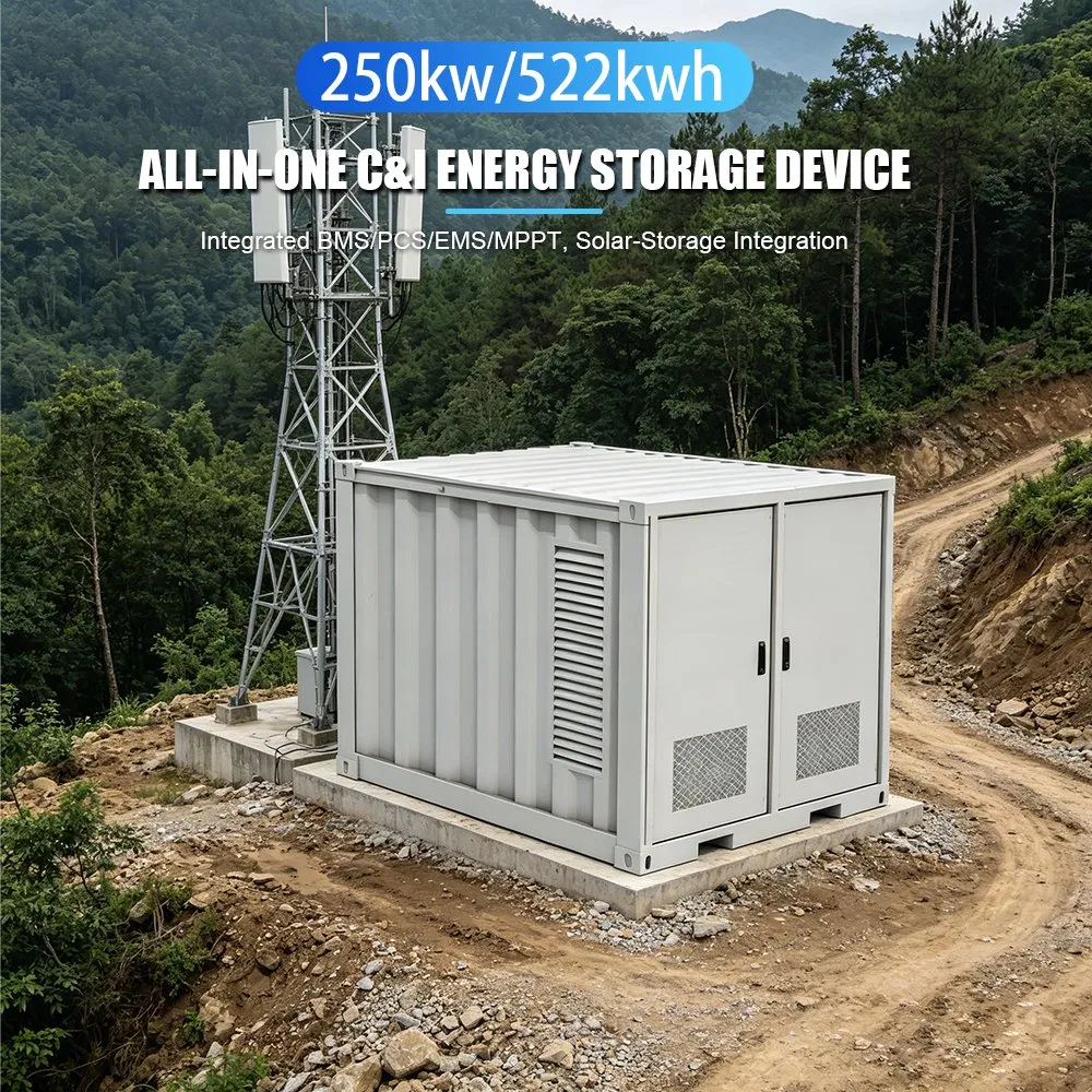 Industrial y Comercial Ess 522kwh 250kw Sistema de Almacenamiento de Litio en Contenedores OEM Personalizable para Afeitado de Picos y Energía de Respaldo