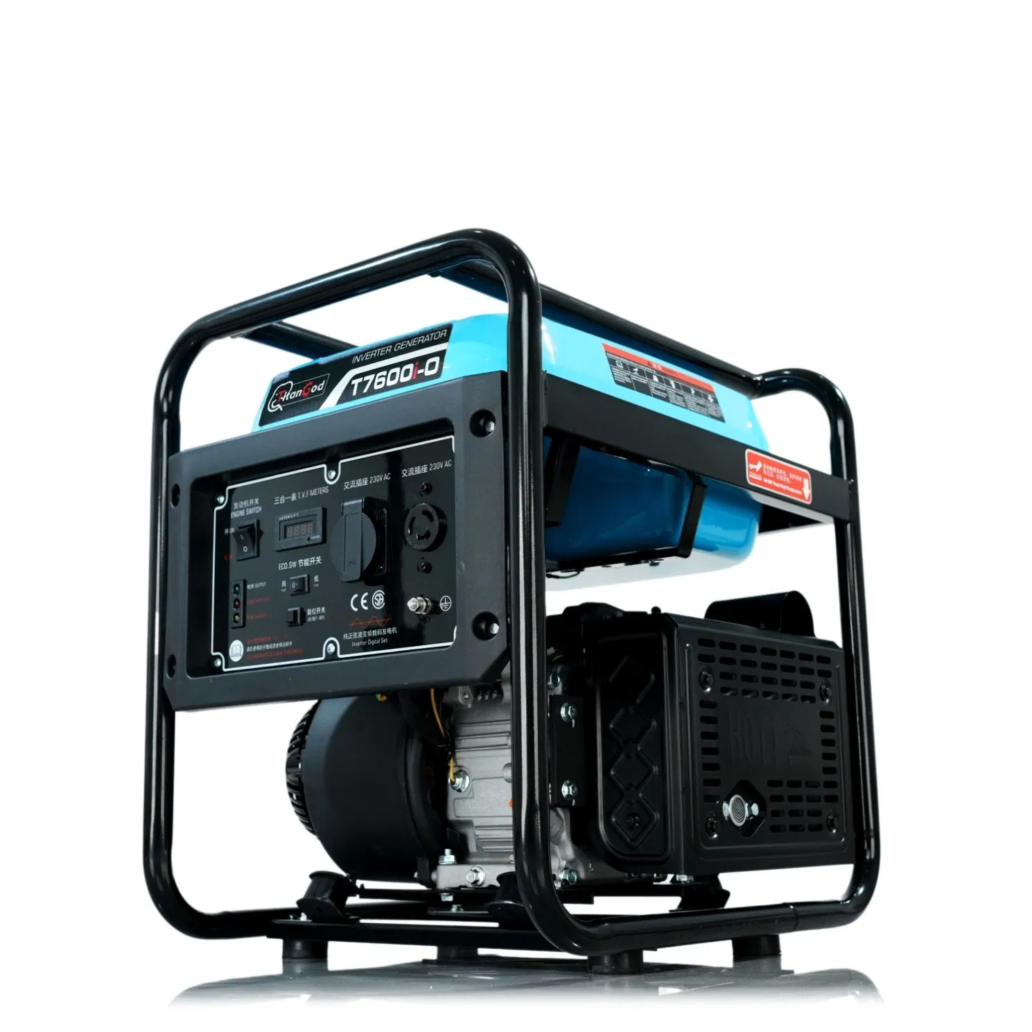 Generador Inverter Mini Portátil de Gasolina Silencioso de Inicio por Retroceso Tipo Marco Abierto Tiger 5.25kw 3500 Generador de Gasolina Portátil Barato 10kVA Potencia