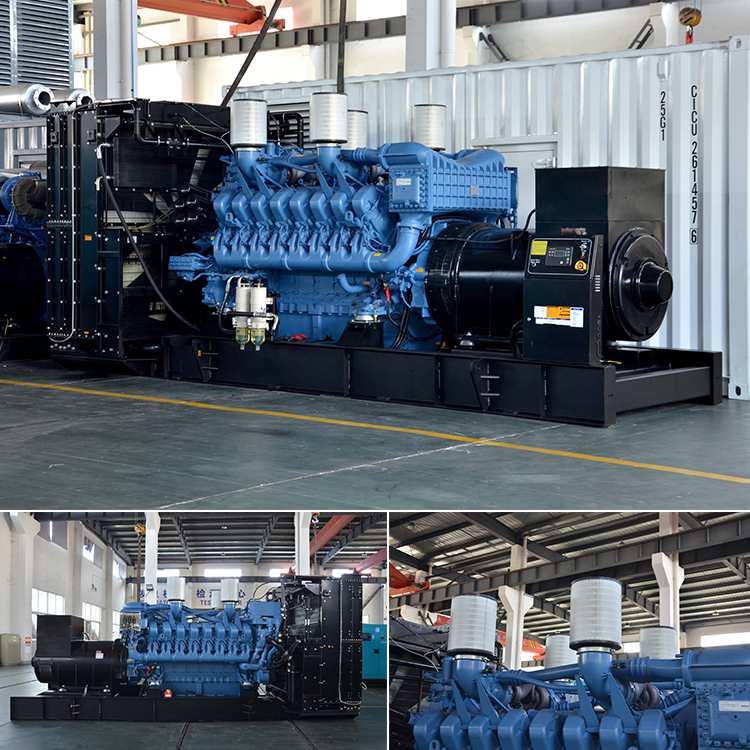 Generador diésel de gran potencia 800kw de estructura abierta Weichai Baudouin 1000kVA en venta