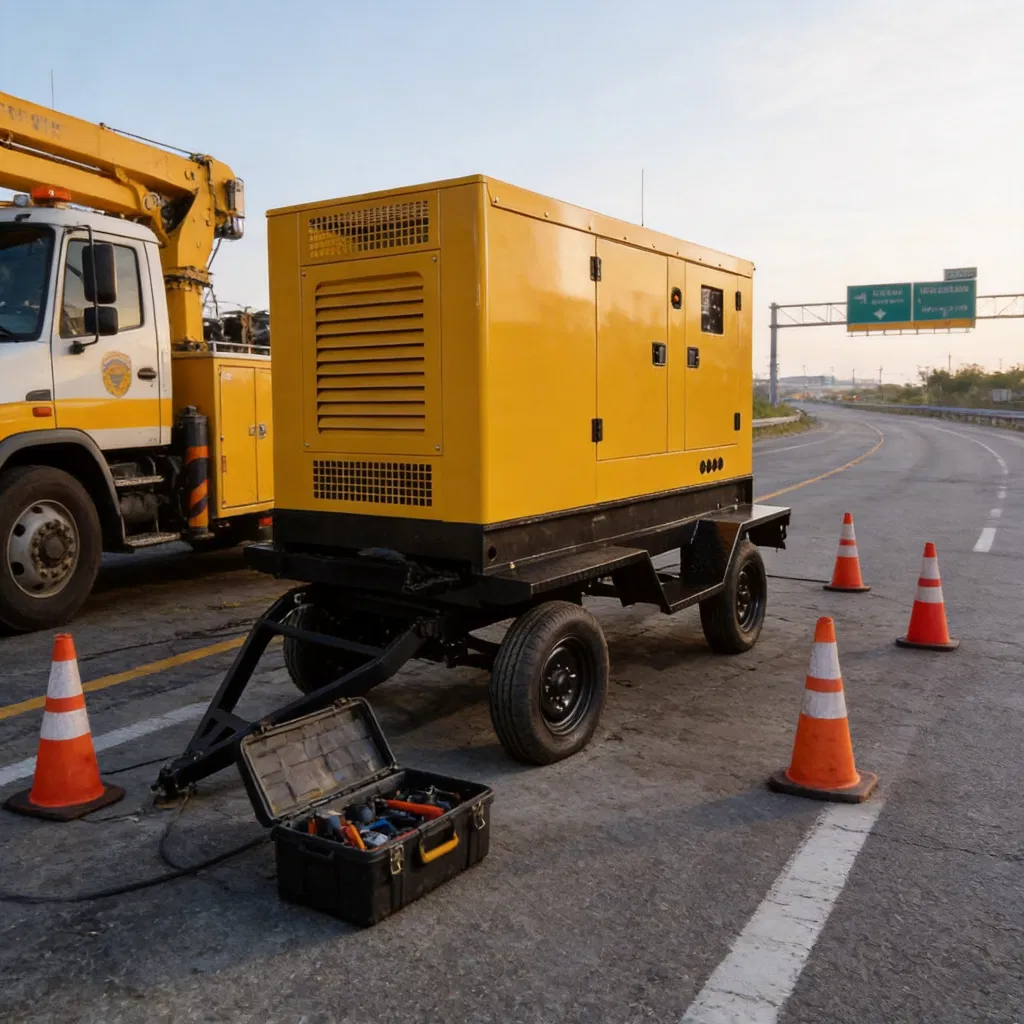 Generador Diesel Silencioso Móvil Contenerizado 20kVA-300kVA Grupo Electrógeno Remolcable de Bajo Ruido Estación de Energía Eléctrica