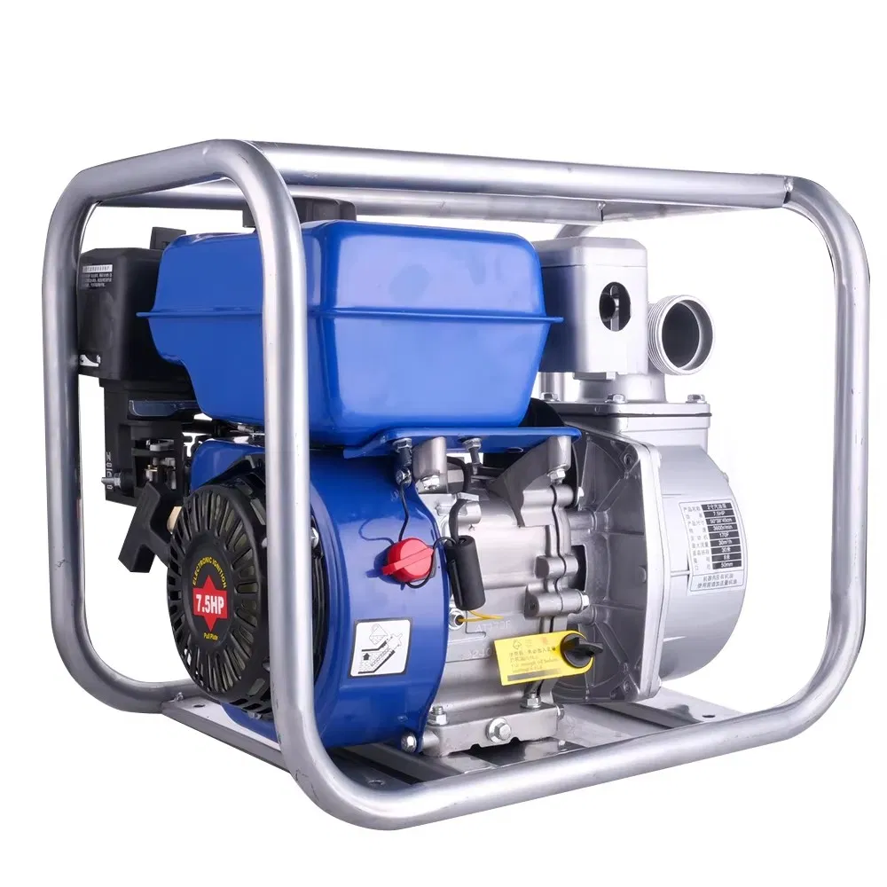Bomba de agua agrícola de gasolina autocebante de alta presión y gran potencia Wp20/Wp30/Wp40