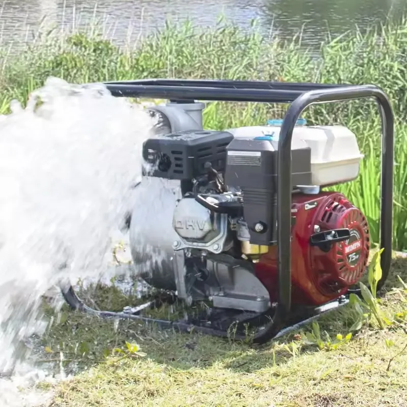 Bomba de agua agrícola de gasolina autocebante de alta presión y gran potencia Wp20/Wp30/Wp40
