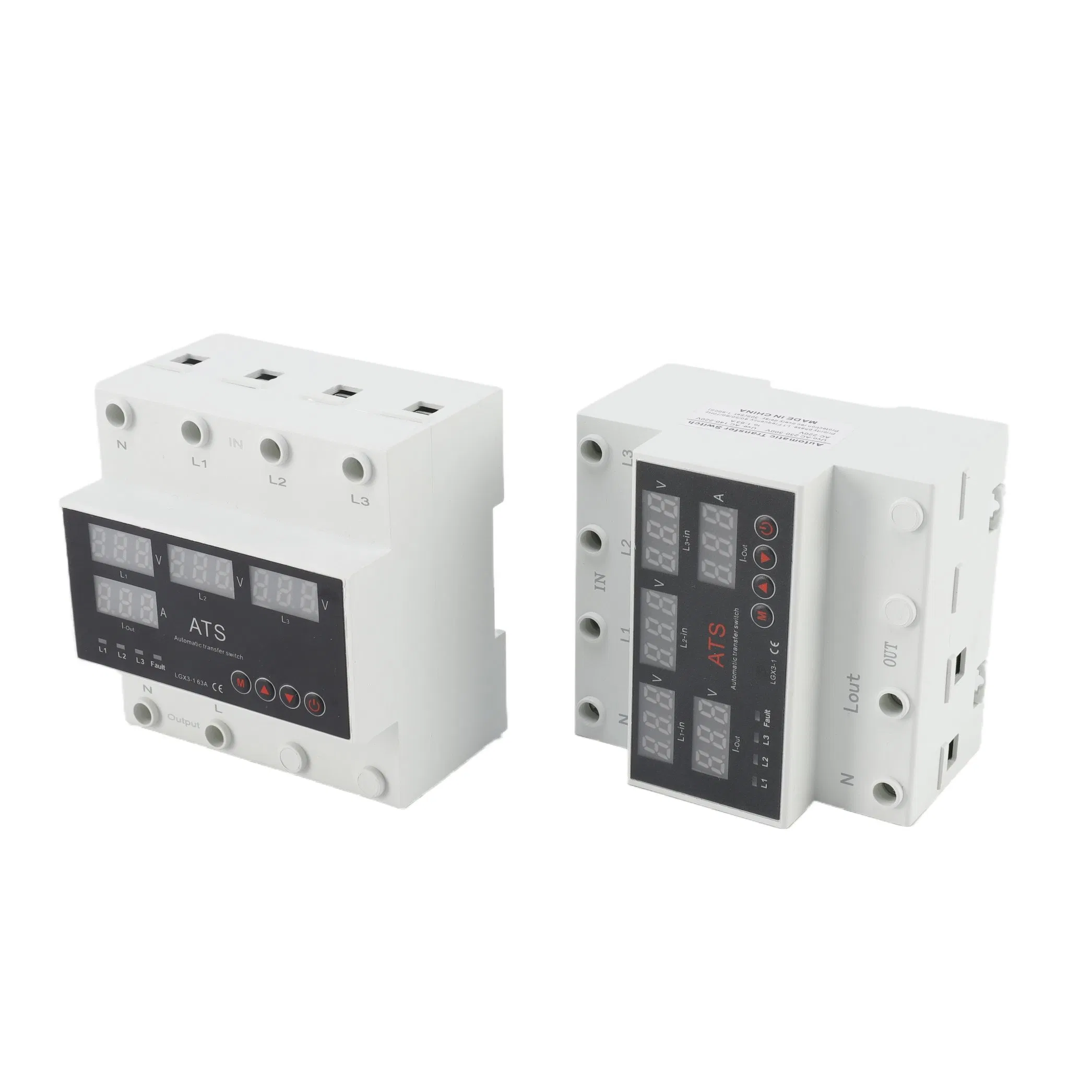 Interruptor de Transferencia Automática Trifásico Inteligente con Monitoreo de Voltaje y Corriente