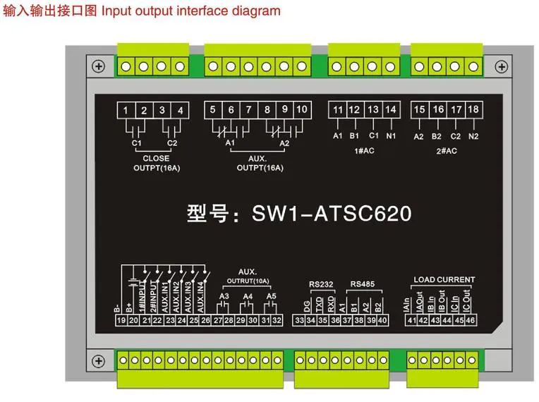 Interruptor de Transferencia Automática de Doble Potencia de Interruptor Automático Universal Inteligente (SW1-20003P-S)
