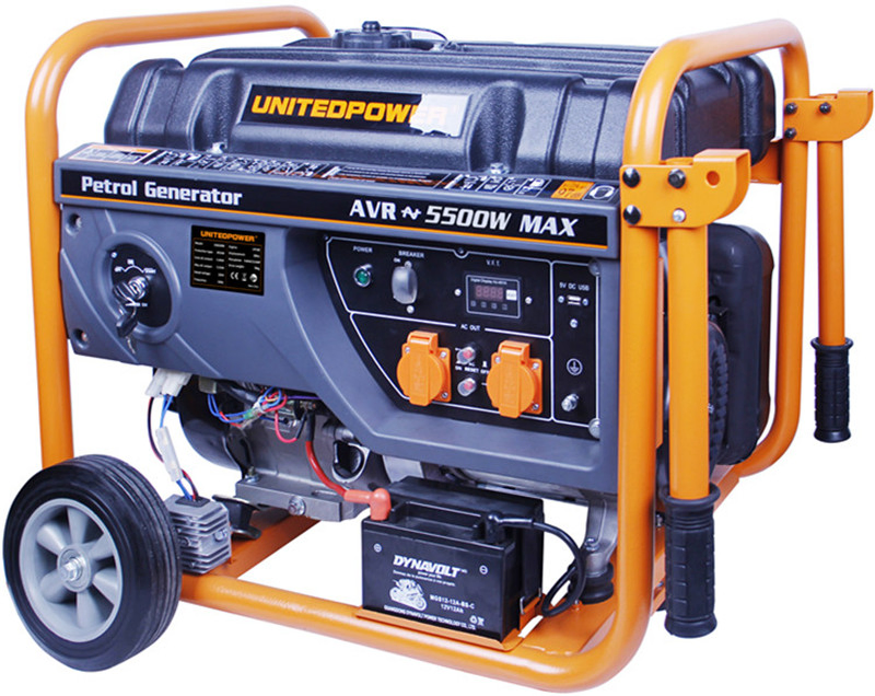 Generador portátil de energía dual de combustible eléctrico Unitedpower 3kw, 4kw, 5kw, 6kw en venta