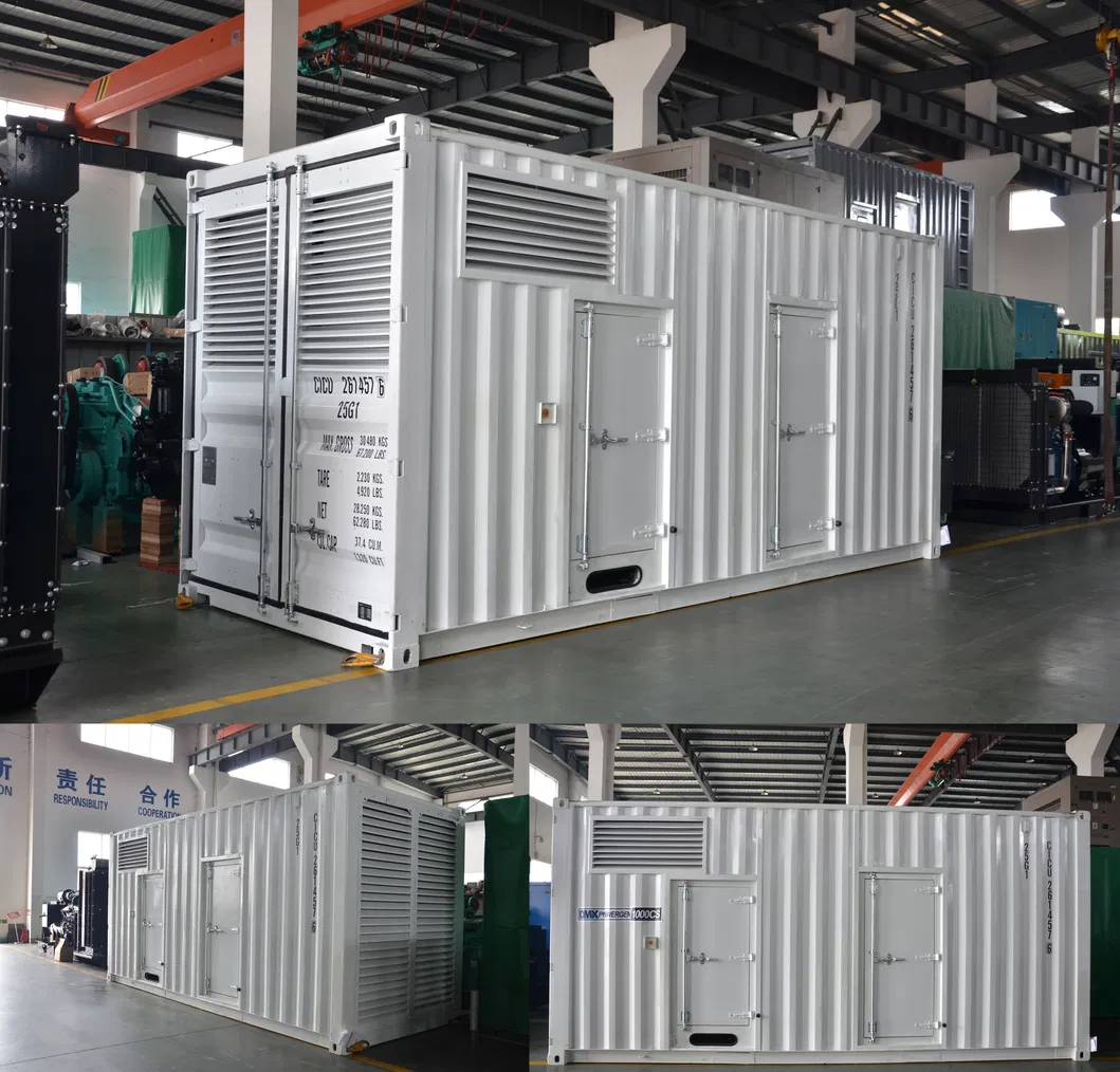 Generador diésel de gran potencia 800kw de estructura abierta Weichai Baudouin 1000kVA en venta