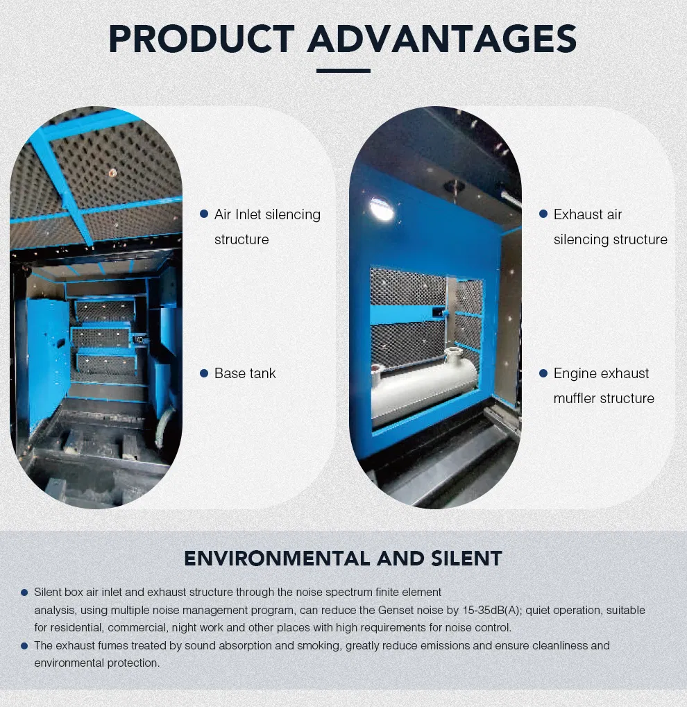 Generador Diesel Silencioso de Potencia Prime 80kw 100kVA Refrigerado por Agua para Sala de Computadoras de Telecomunicaciones Yuchai