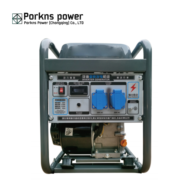 Generador Eléctrico Portátil de Doble Combustible Gasolina/LPG de Emergencia para Uso en Hogar Porkns 5000W 5kw