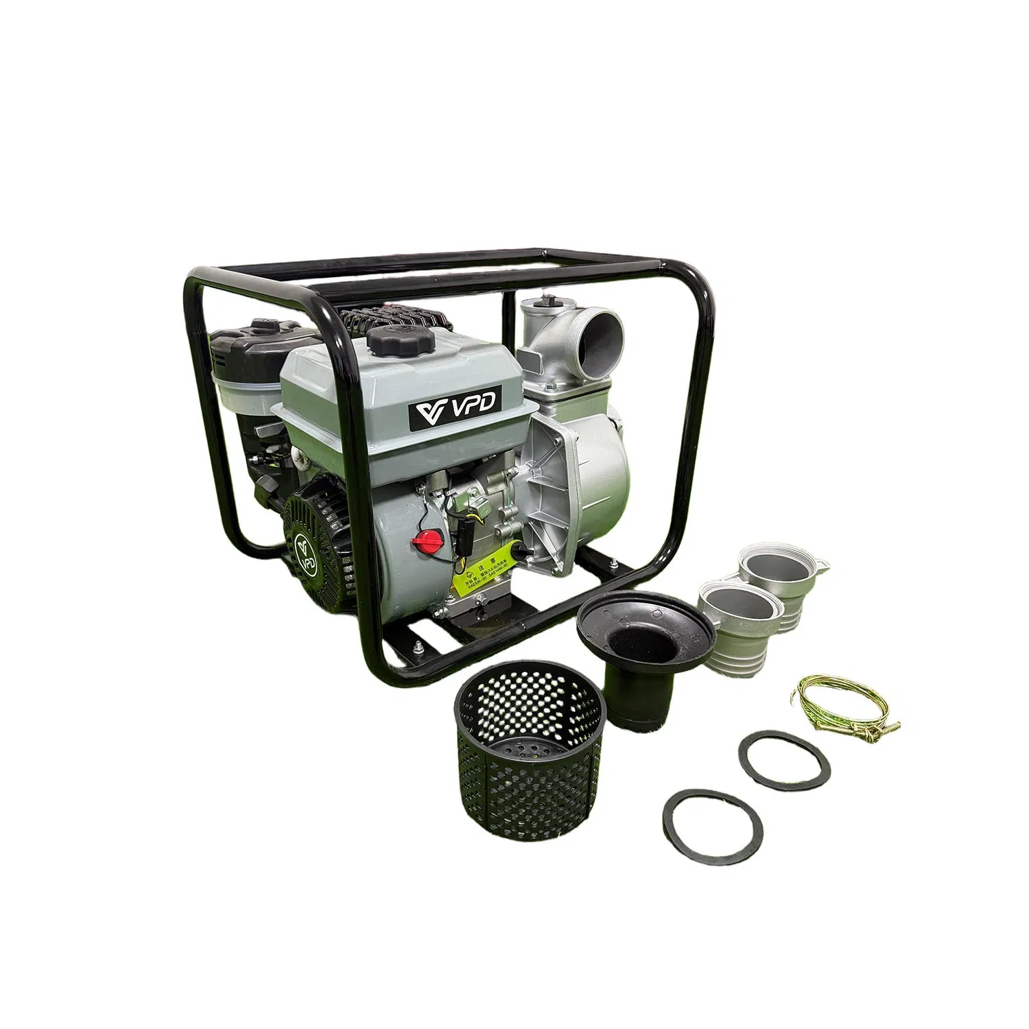 6.5HP Motor 3 Pulgadas Gasolina Alta Presión Bomba de Riego Agrícola Portátil de Petróleo Bomba Eléctrica Diésel Bomba de Agua para Jardín Riego de Granja