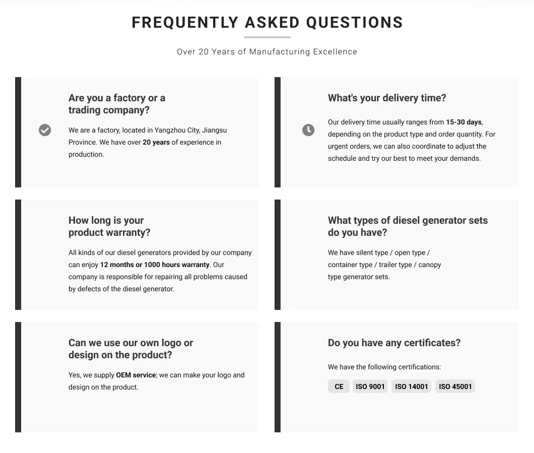 FAQ Generador